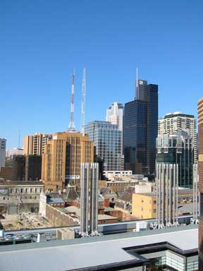 Melbourne City View from Swanston Library