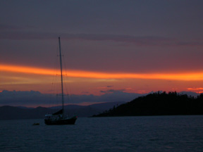 The Whitsunday Islands: Sunset